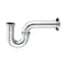 Everflow P-Trap for Tubular Drain Applications, 22GA Chrome Plated Brass 1-1/4" 12815 - alternate 1